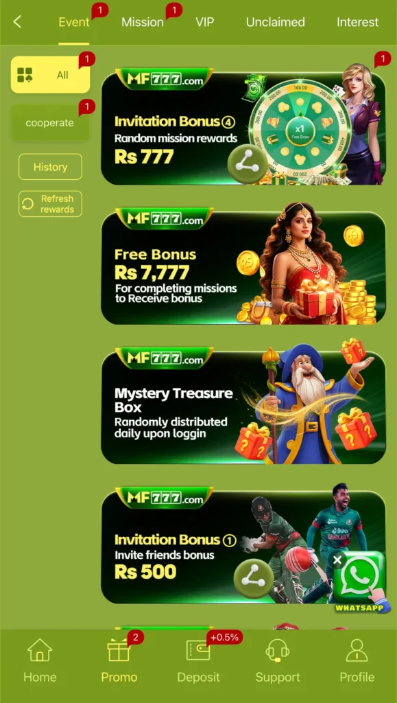 D97 Game APK bonuses and promotions with latest offers and rewards information